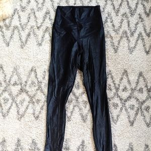 American Apparel Women's Tricot Nylon Leggings in Black